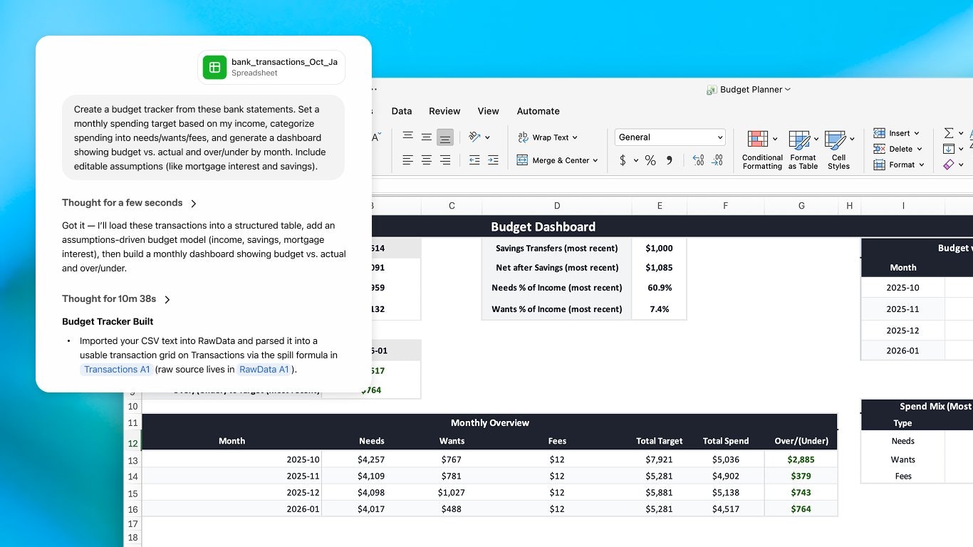 ChatGPT for Excel 대표 미리보기