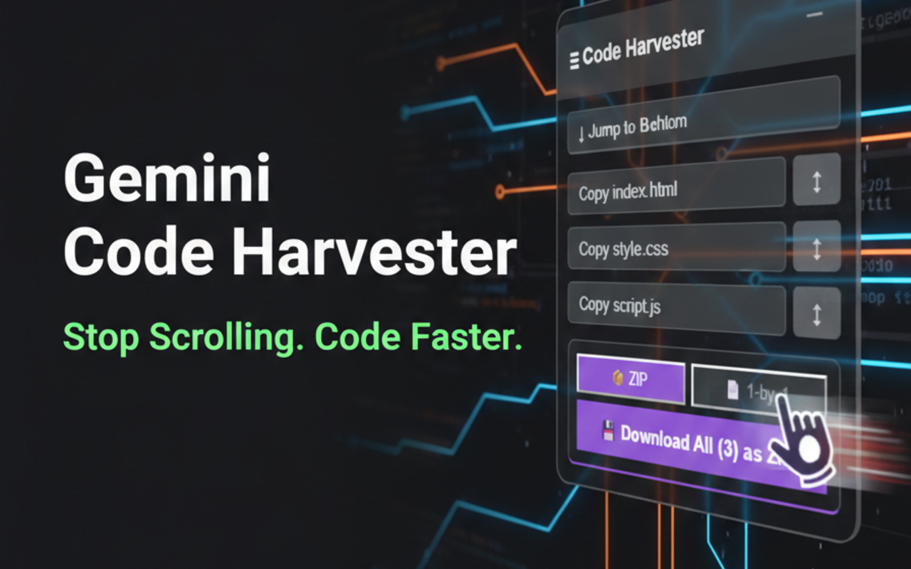 Gemini Code Harvester screenshot 1