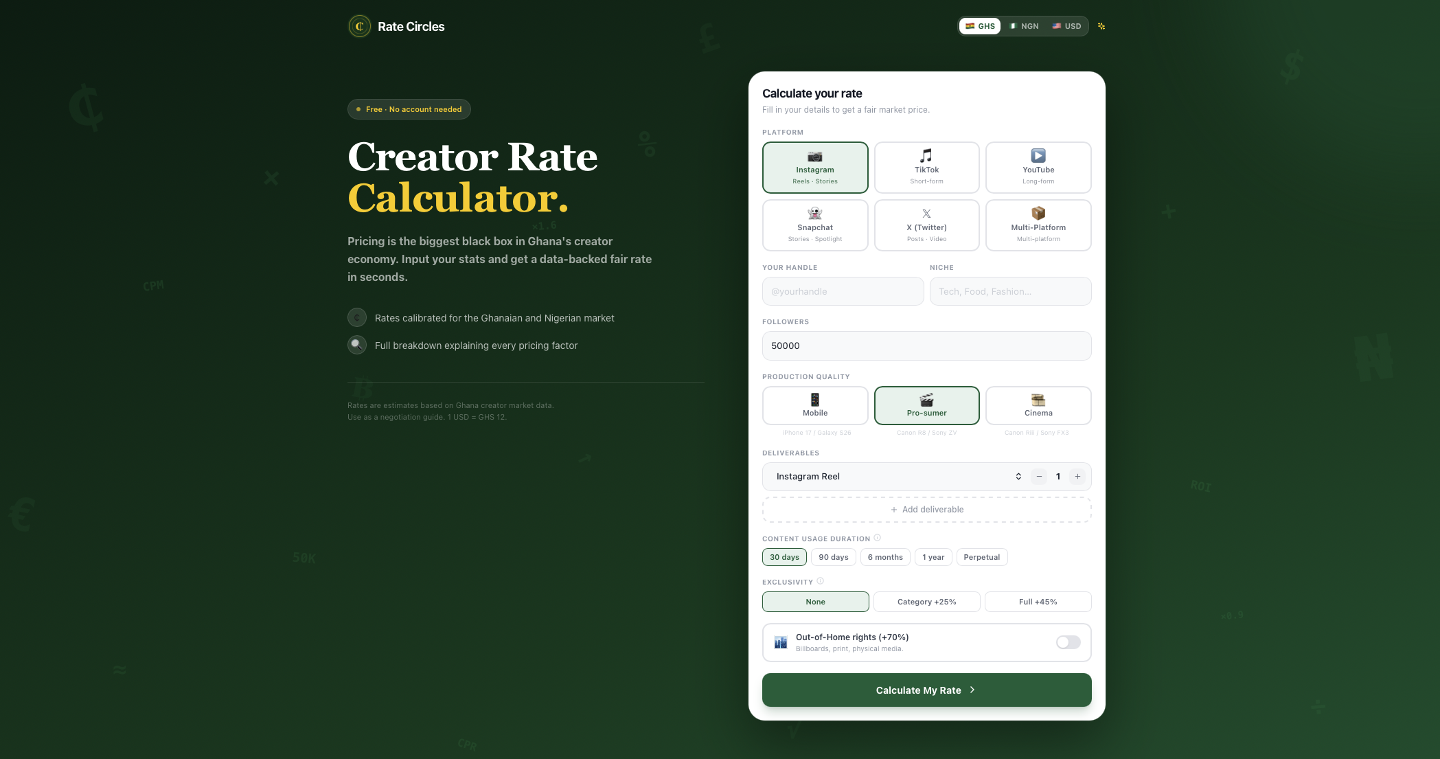 Rate Circles  대표 미리보기