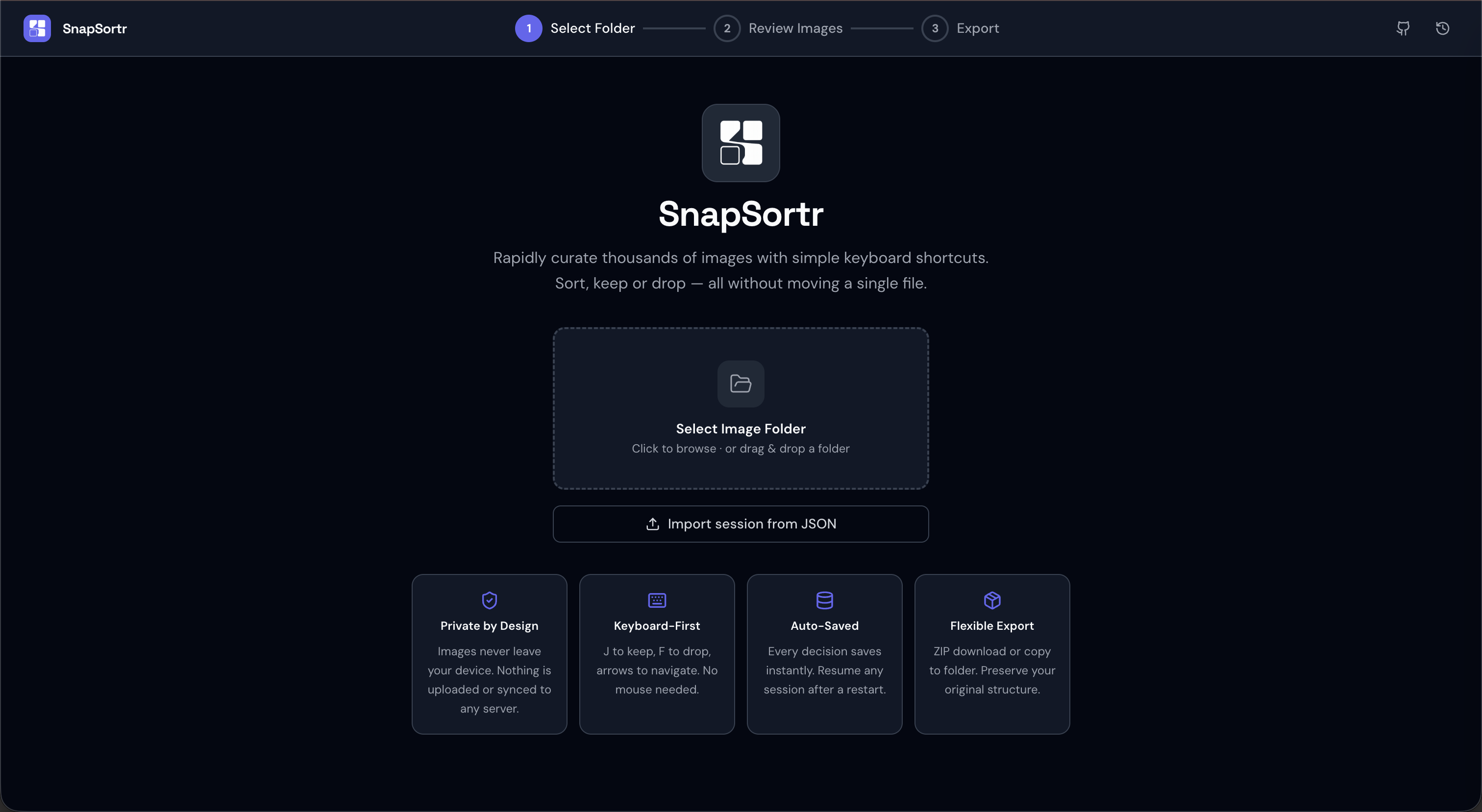 SnapSortr -  Fast Photo Culling 대표 미리보기
