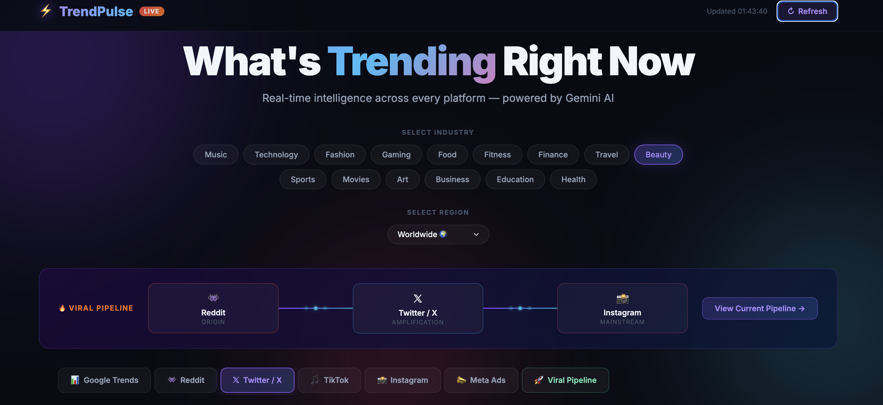 Trending Now 대표 미리보기